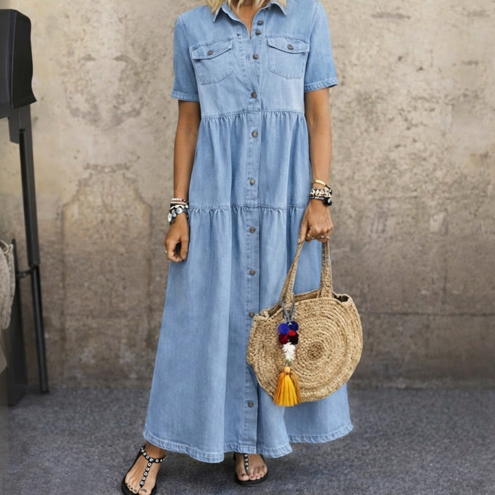 Guinevere | Relaxed Tiered Maxi Dress