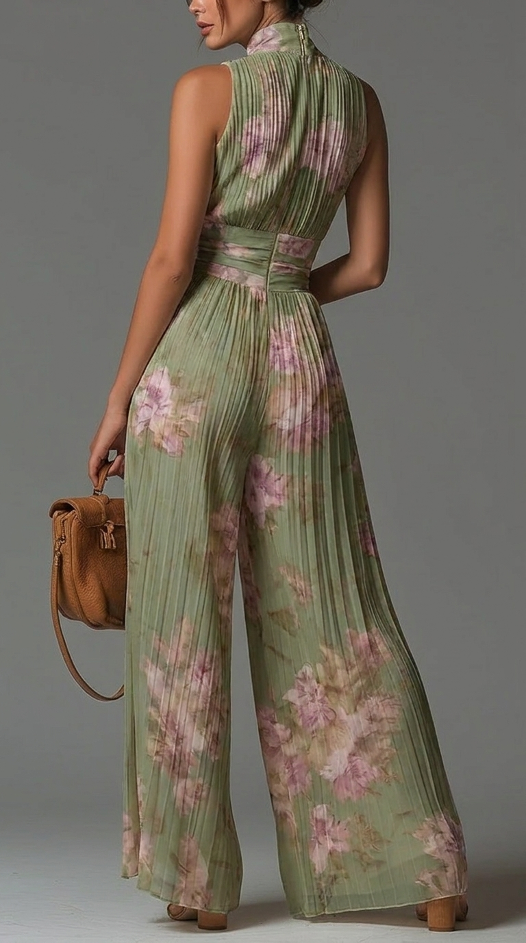 Anneliese | Pleated Wide-Leg Jumpsuit