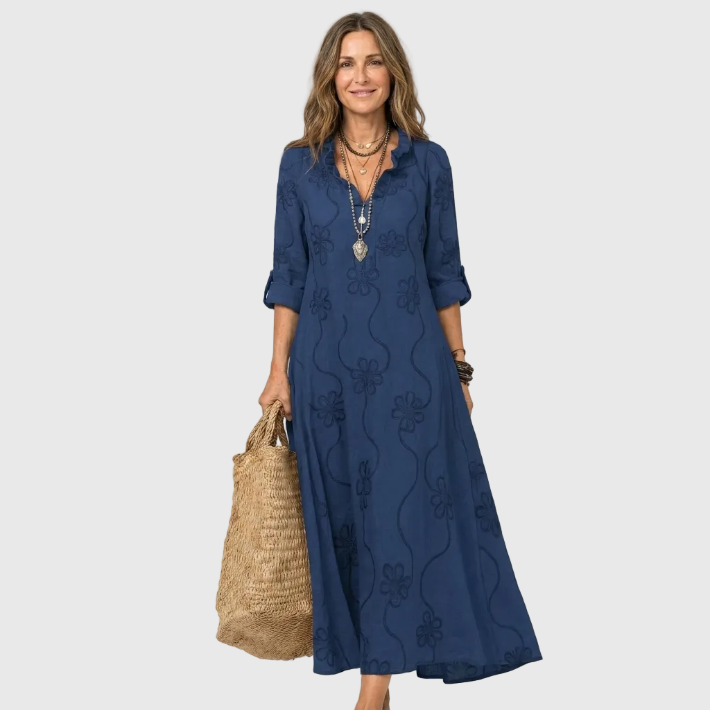Harriet | Relaxed Floral Midi Dress