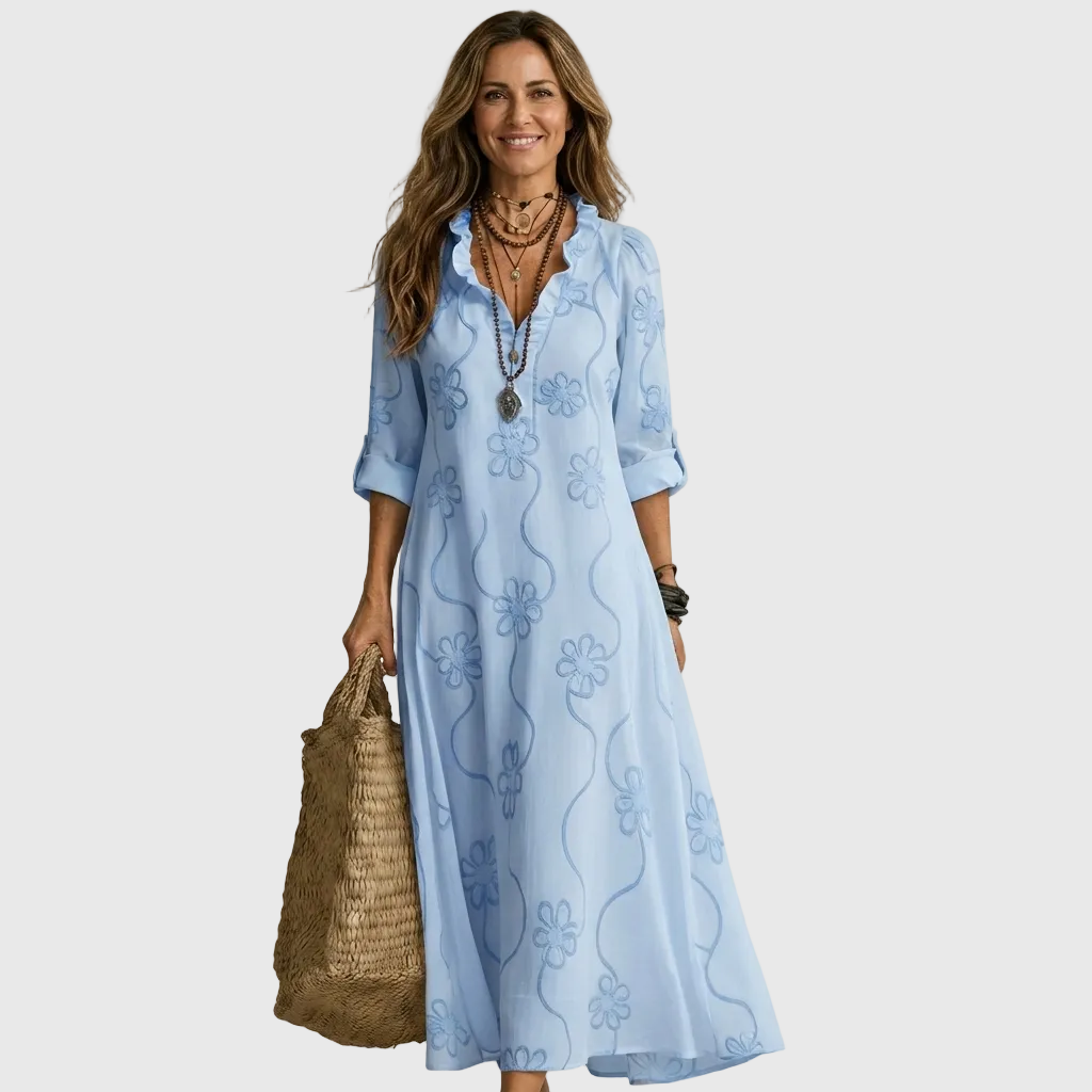 Harriet | Relaxed Floral Midi Dress