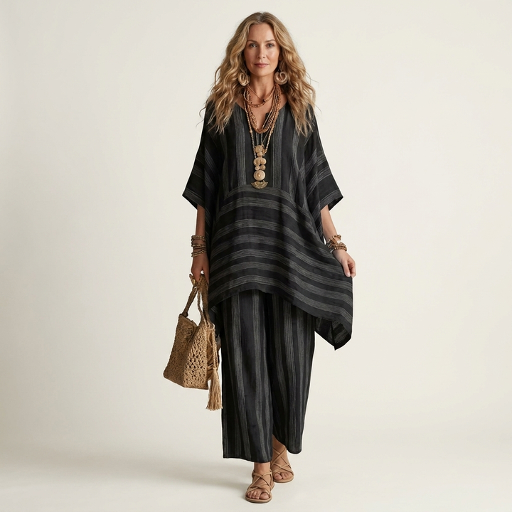 Elin | Relaxed Striped Two-Piece Set
