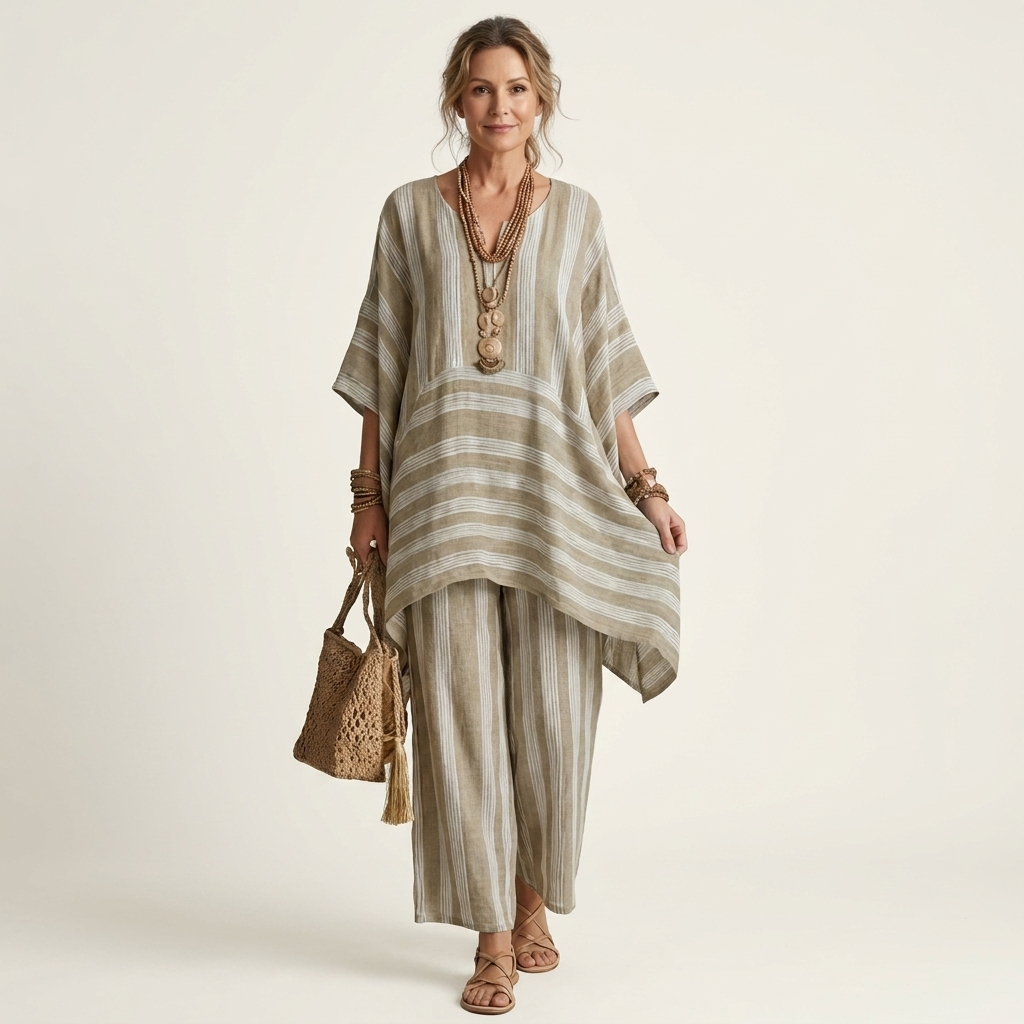 Elin | Relaxed Striped Two-Piece Set