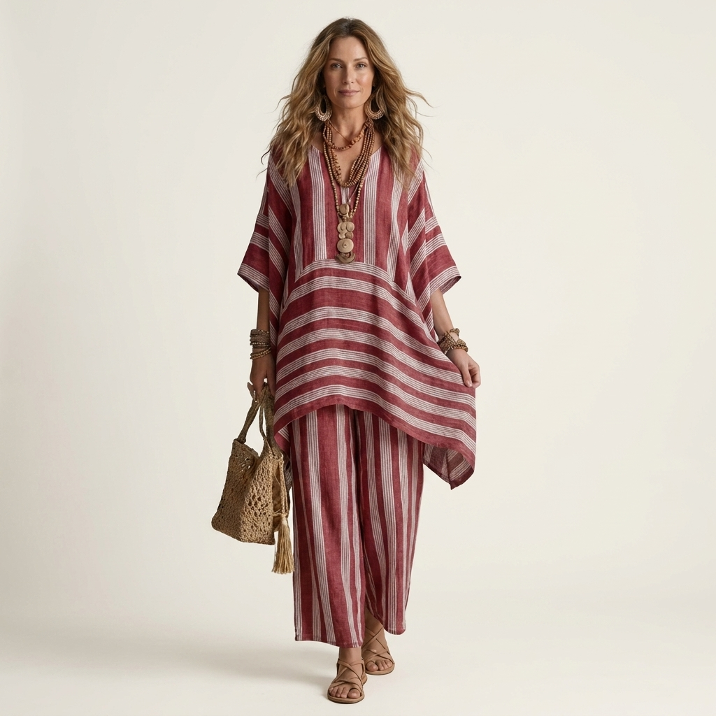 Elin | Relaxed Striped Two-Piece Set
