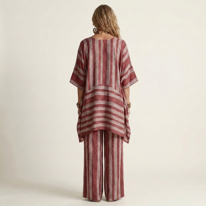 Elin | Relaxed Striped Two-Piece Set