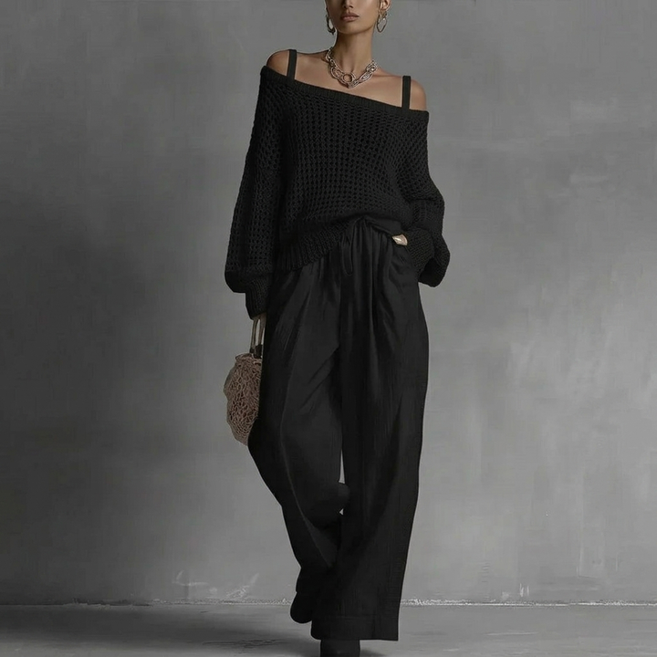 Nadine | Relaxed Open-Knit Two-Piece Set