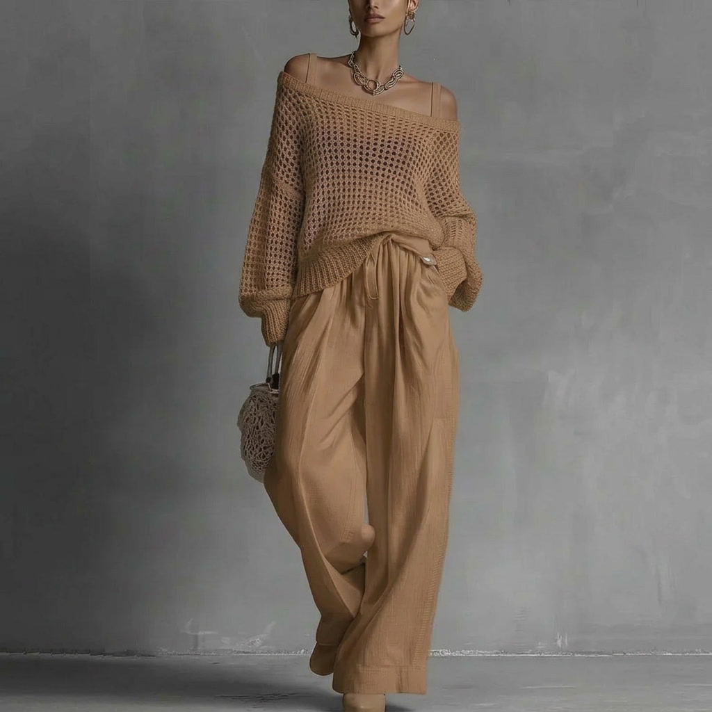 Nadine | Relaxed Open-Knit Two-Piece Set