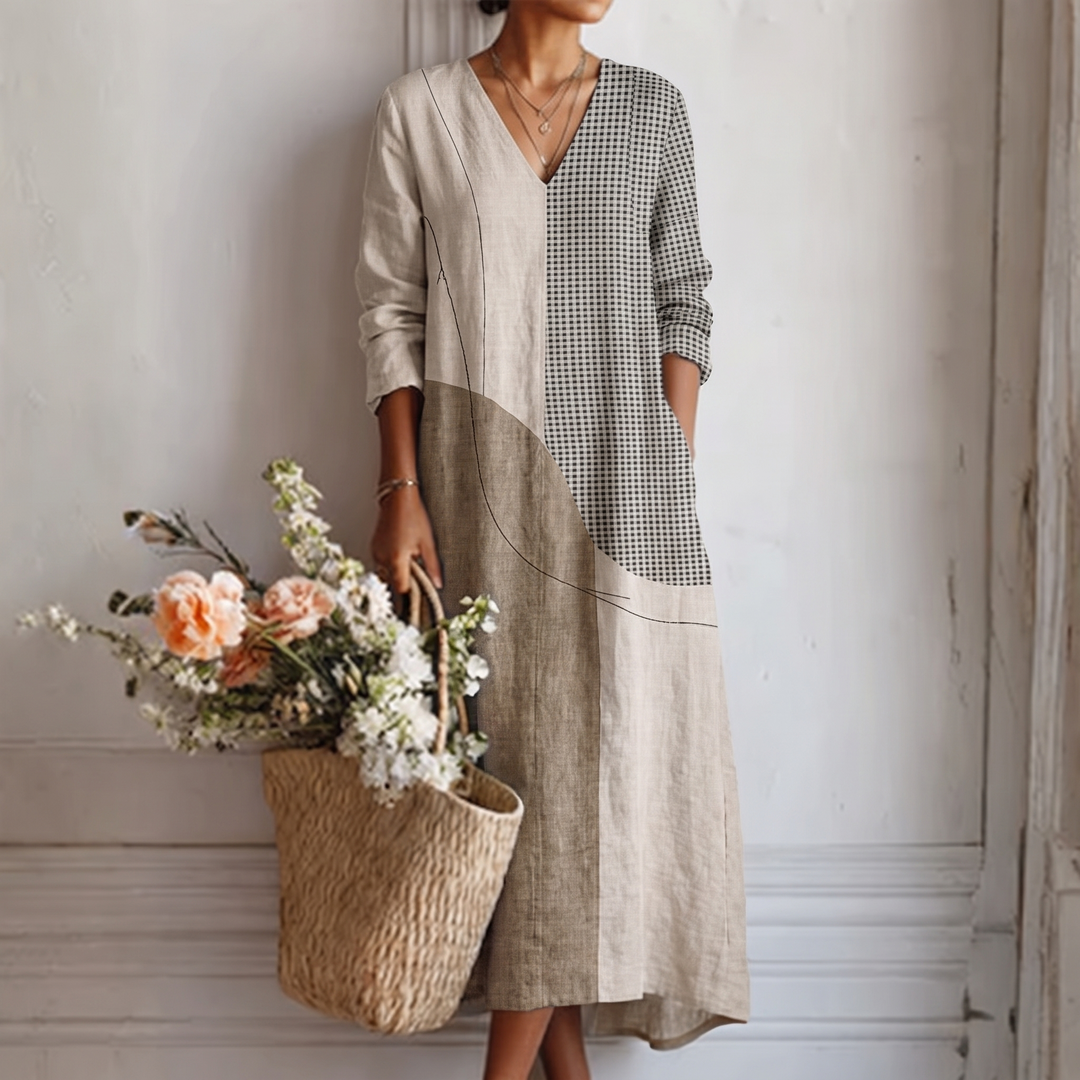 Melinda | Colour-Block Midi Dress