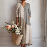 Melinda | Colour-Block Midi Dress