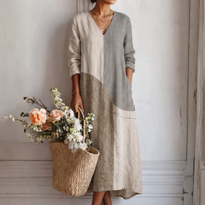 Melinda | Colour-Block Midi Dress