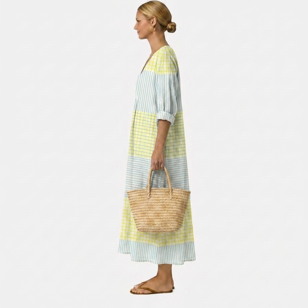 Esther | Relaxed V-Neck Midi Dress