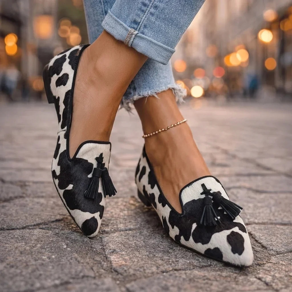 Colette | Pointed-Toe Tassel Flats