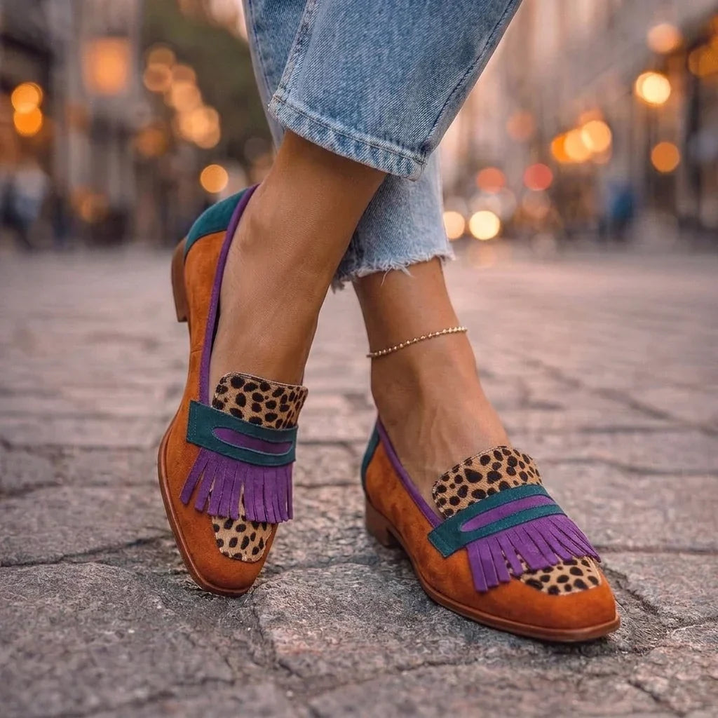 Melissa | Fringe-Trim Loafers
