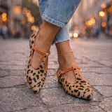 Nadine | Pointed T-Bar Flats