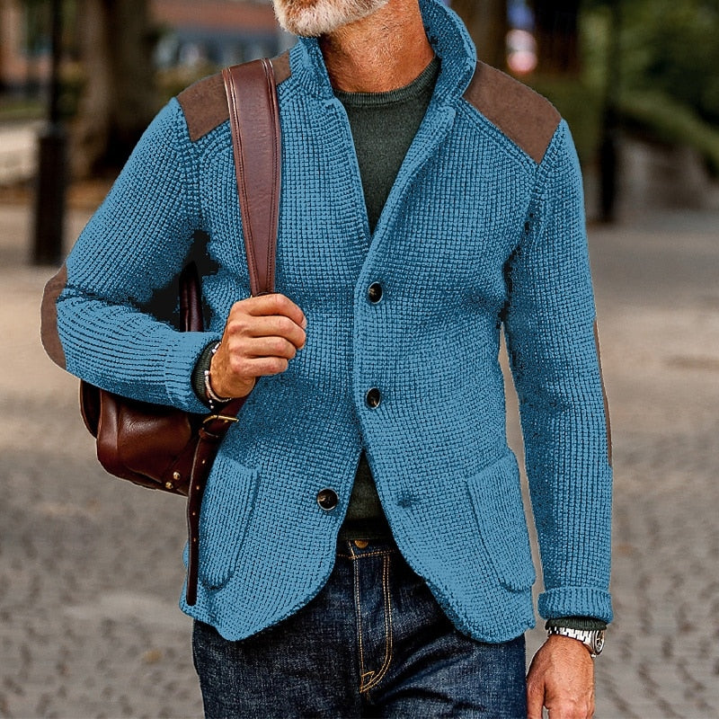 Baxter | Textured Stand-Collar Cardigan