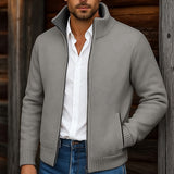 Desmond | Stand-Collar Zip Cardigan