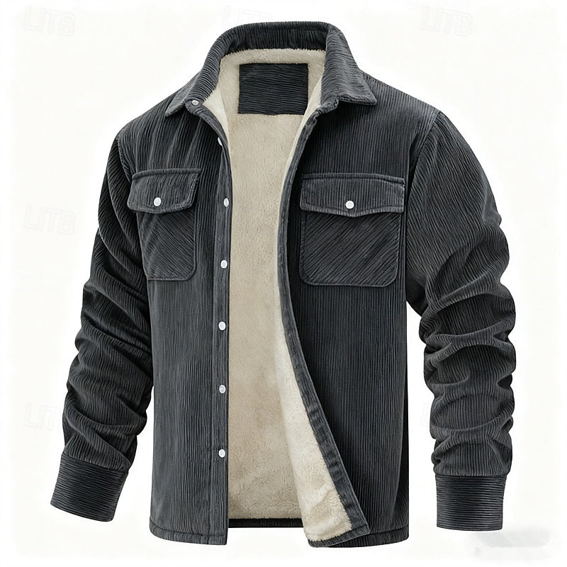 Garrett | Rugged Textured Overshirt Jacket