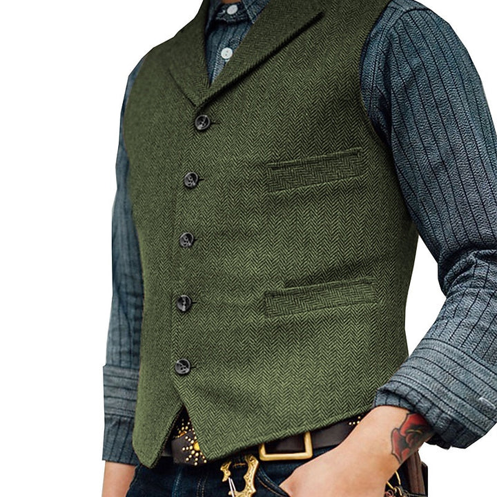 Ambrose | Classic Herringbone Waistcoat
