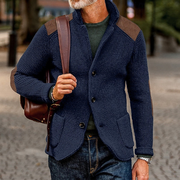 Baxter | Textured Stand-Collar Cardigan
