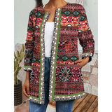 Ainsley | Open-Front Patterned Jacket