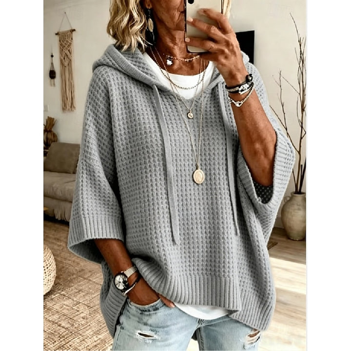 Paige | Relaxed Waffle-Knit Hoodie