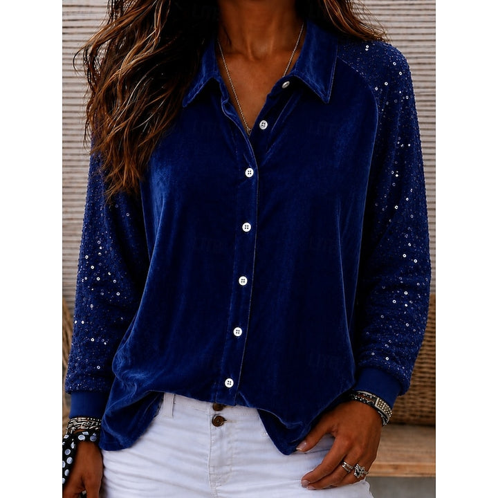 Beverly | Shimmer-Sleeve Shirt