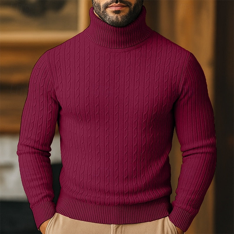 Bennett | Cable-Knit Turtleneck Jumper