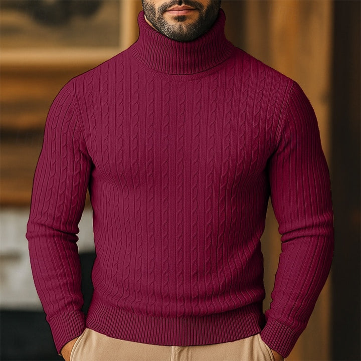 Bennett | Cable-Knit Turtleneck Jumper