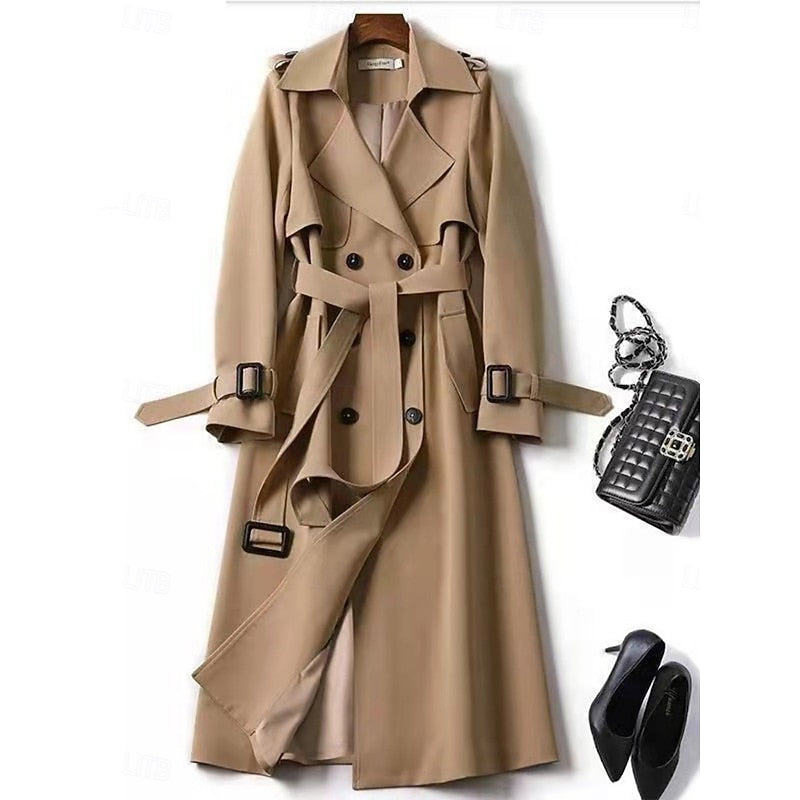 Amelia | Belted Longline Trench Coat