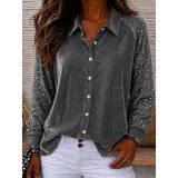 Beverly | Shimmer-Sleeve Shirt