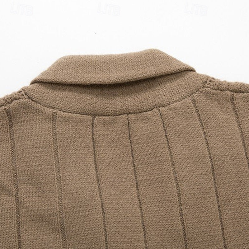 Graham | Cable-Knit Shawl Collar Cardigan