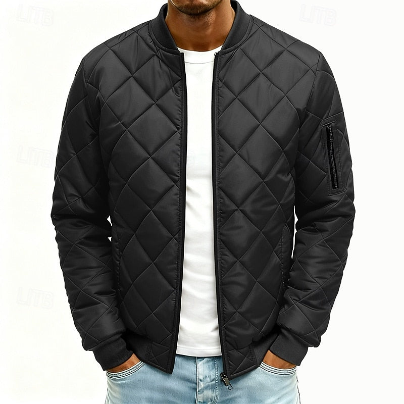 Grayson | Quilted Bomber Jacket