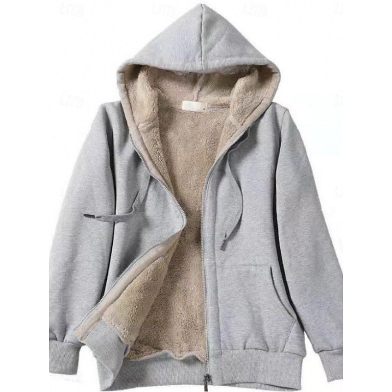 Serena | Cosy Lined Zip-Up Hoodie