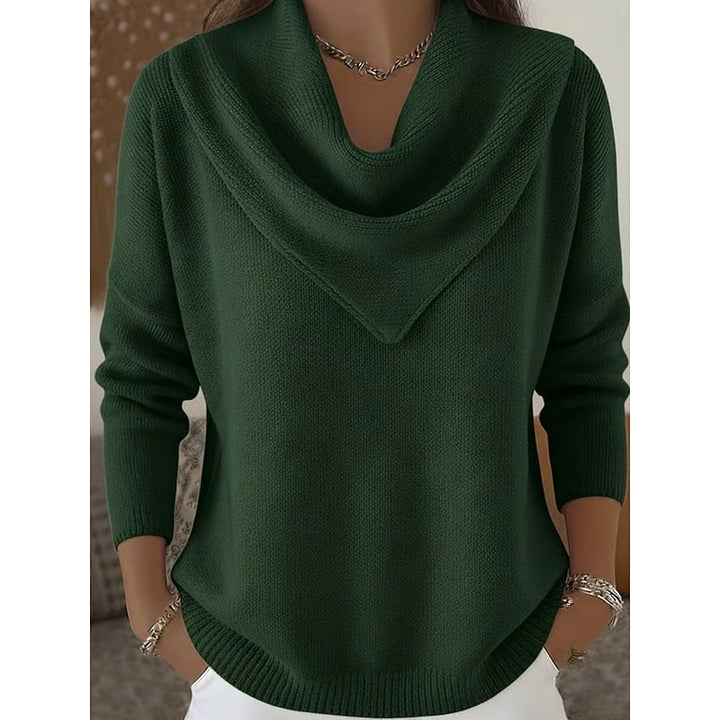 Nancy | Draped Cowl Neck Sweater