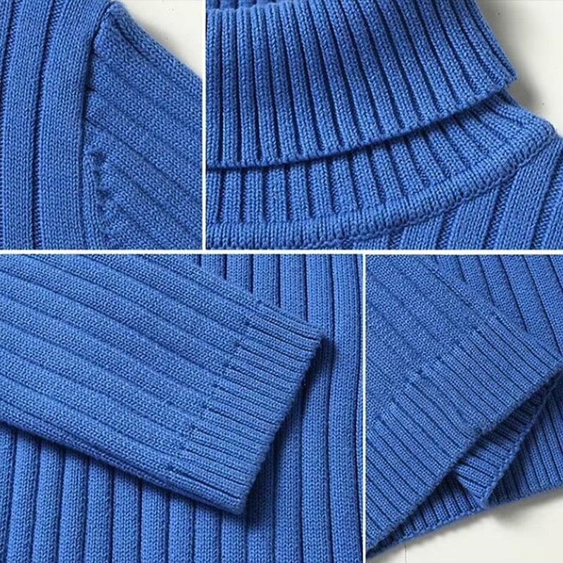 Vincent | Ribbed High-Neck Sweater