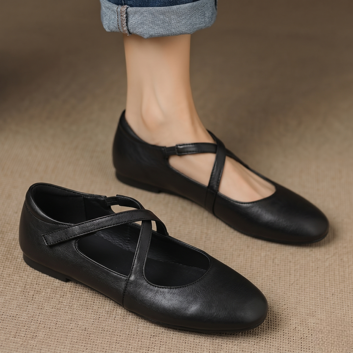 Cara | Crossover Strap Flats
