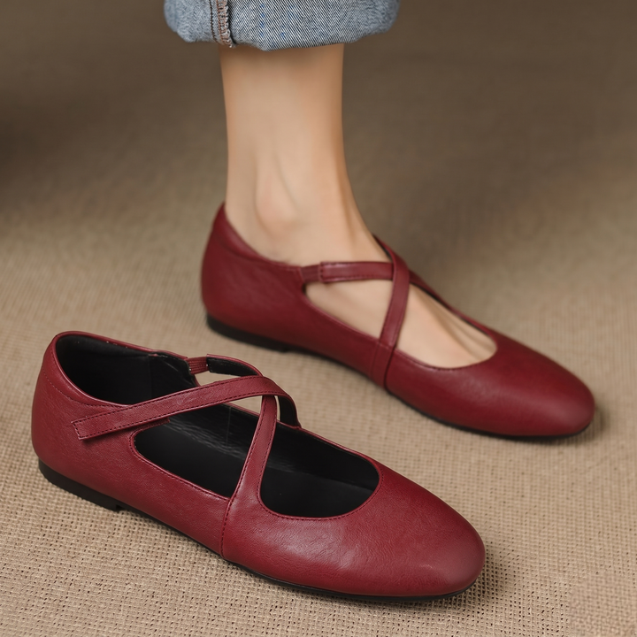 Cara | Crossover Strap Flats