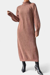 Cordis | Turtleneck Knit Midi Dress