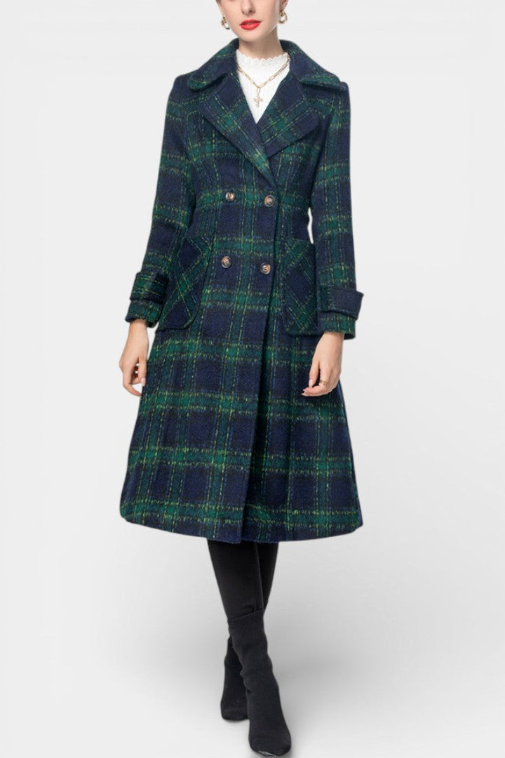 Sabella | Checked Longline Coat