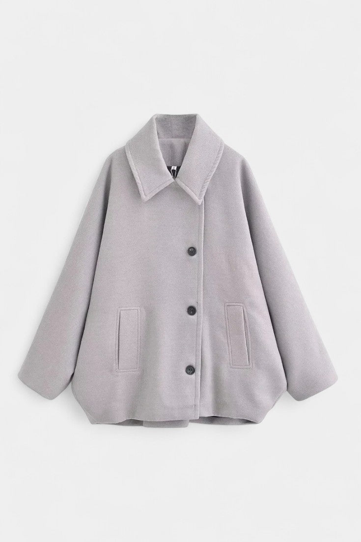Verena | Draped Batwing Coat