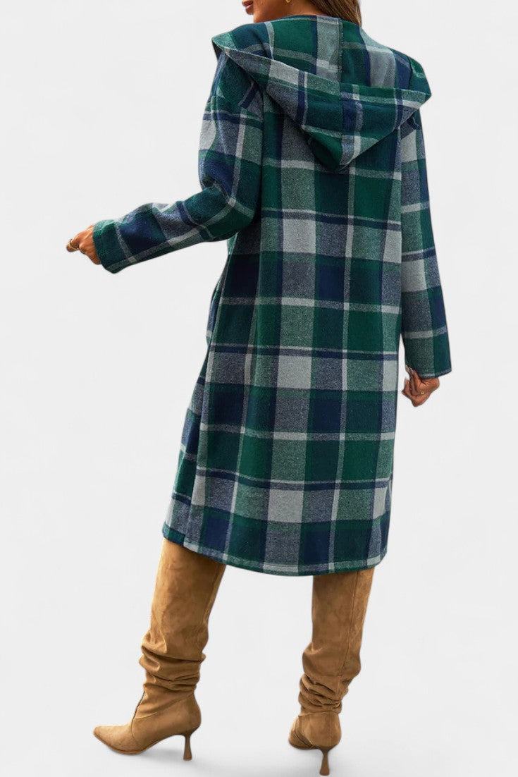 Odile | Hooded Check Jacket