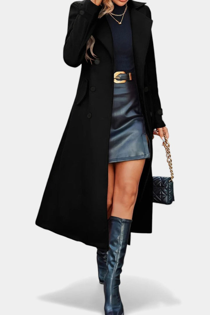 Sloane | Double-Breasted Longline Coat