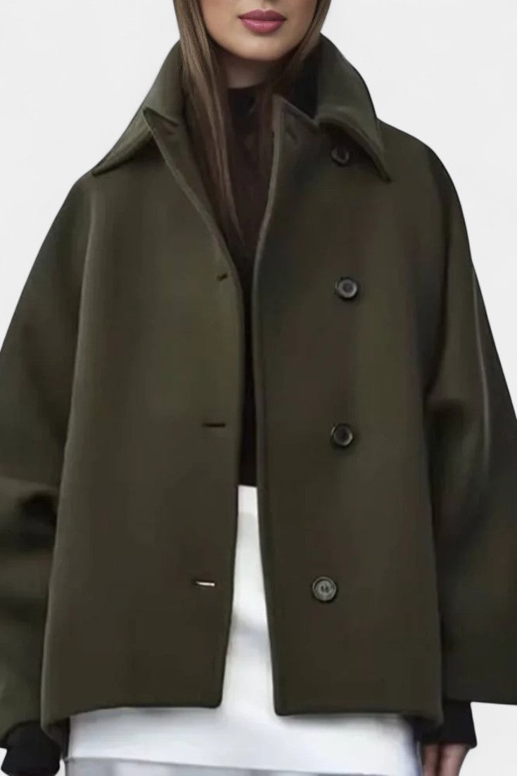 Verena | Draped Batwing Coat