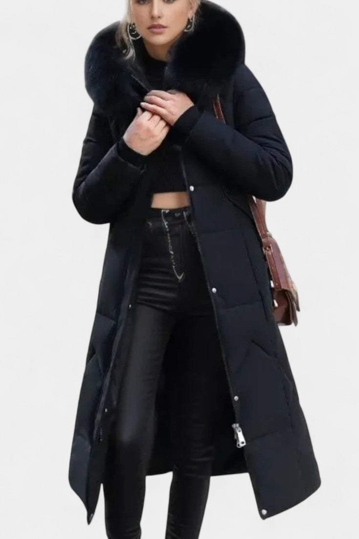 Frances | Longline Hooded Winter Coat
