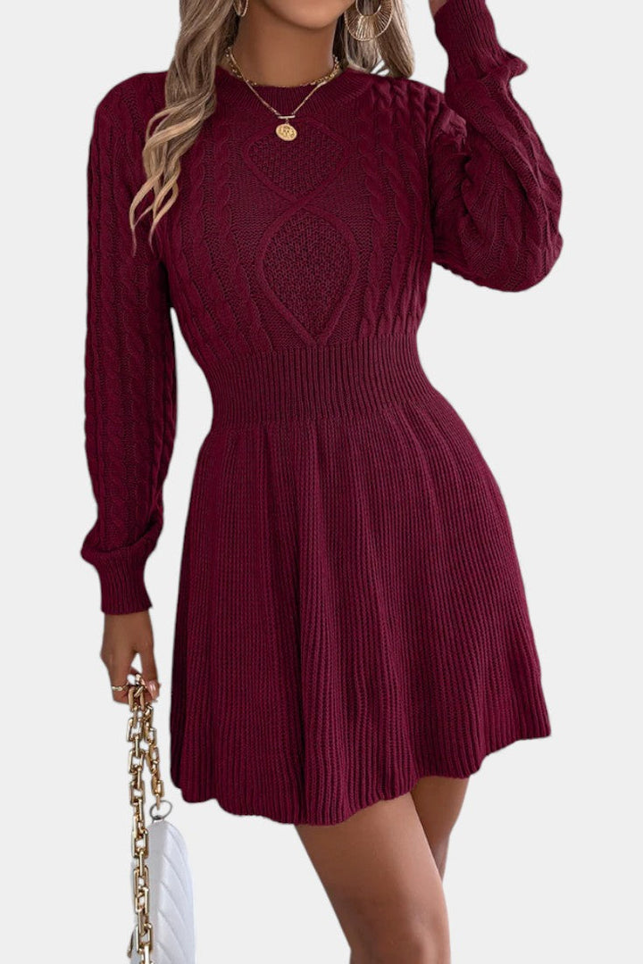 Gemma | Cable-Knit Sweater Dress