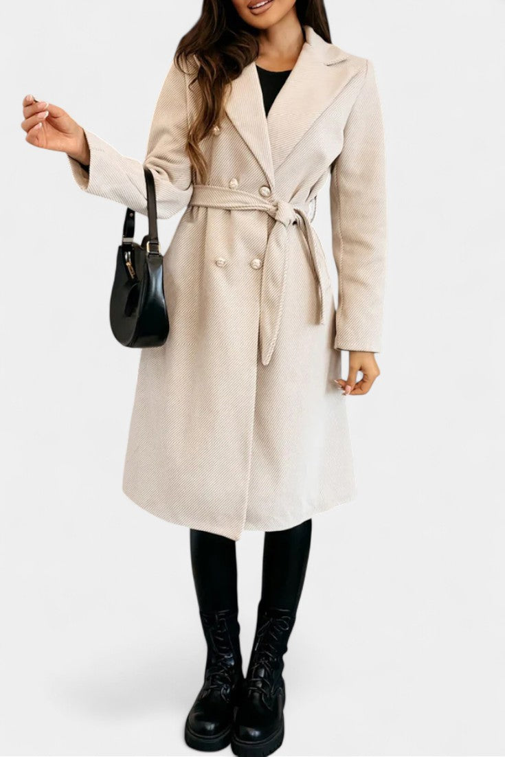 Camille Delacroix | Belted Double-Breasted Coat