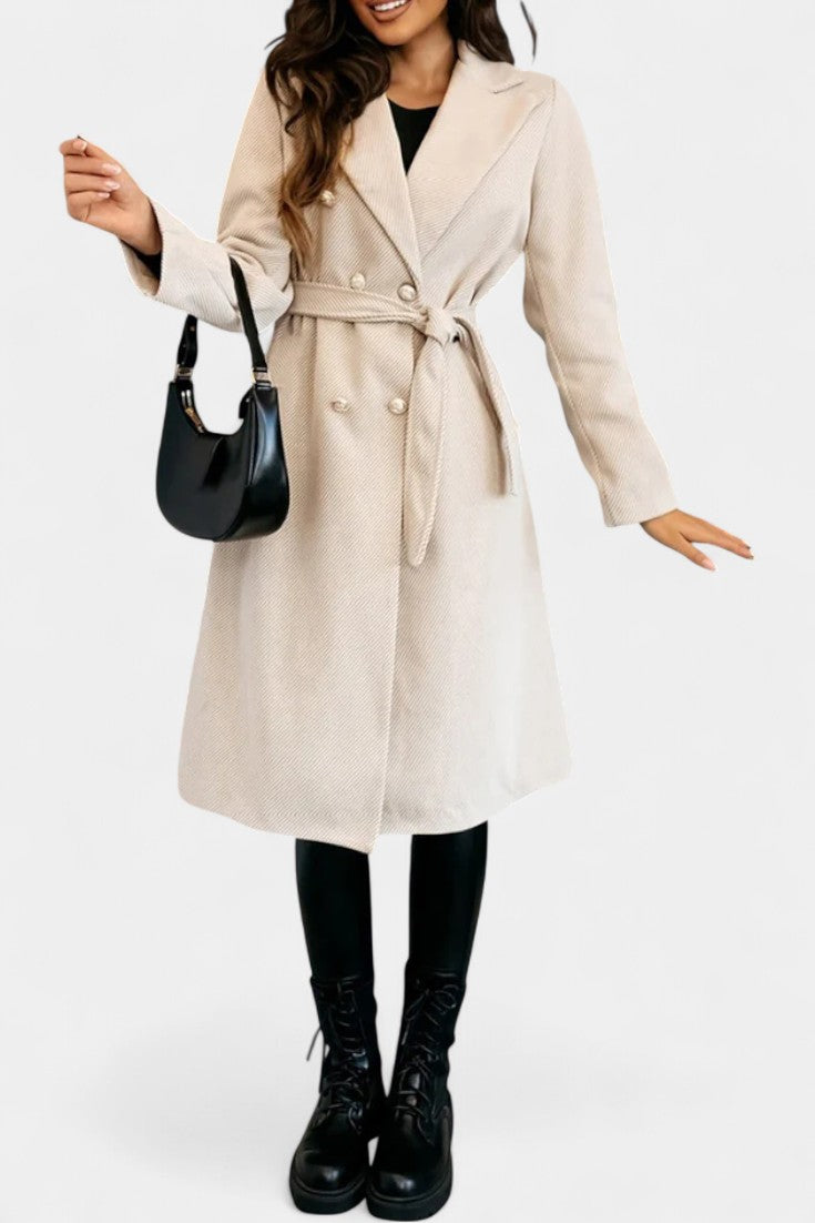 Belinda | Belted Double-Breasted Coat