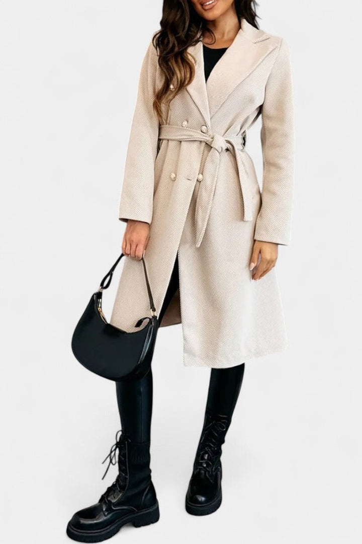Camille Delacroix | Belted Double-Breasted Coat