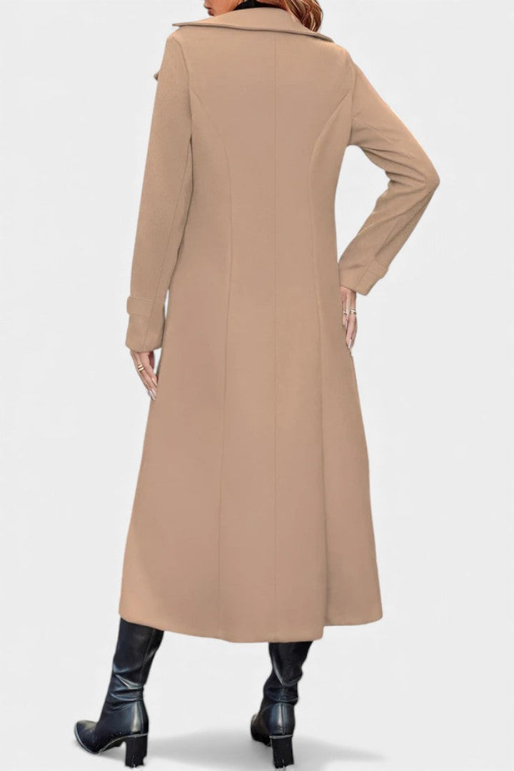 Philippa | Tailored Double-Breasted Long Coat