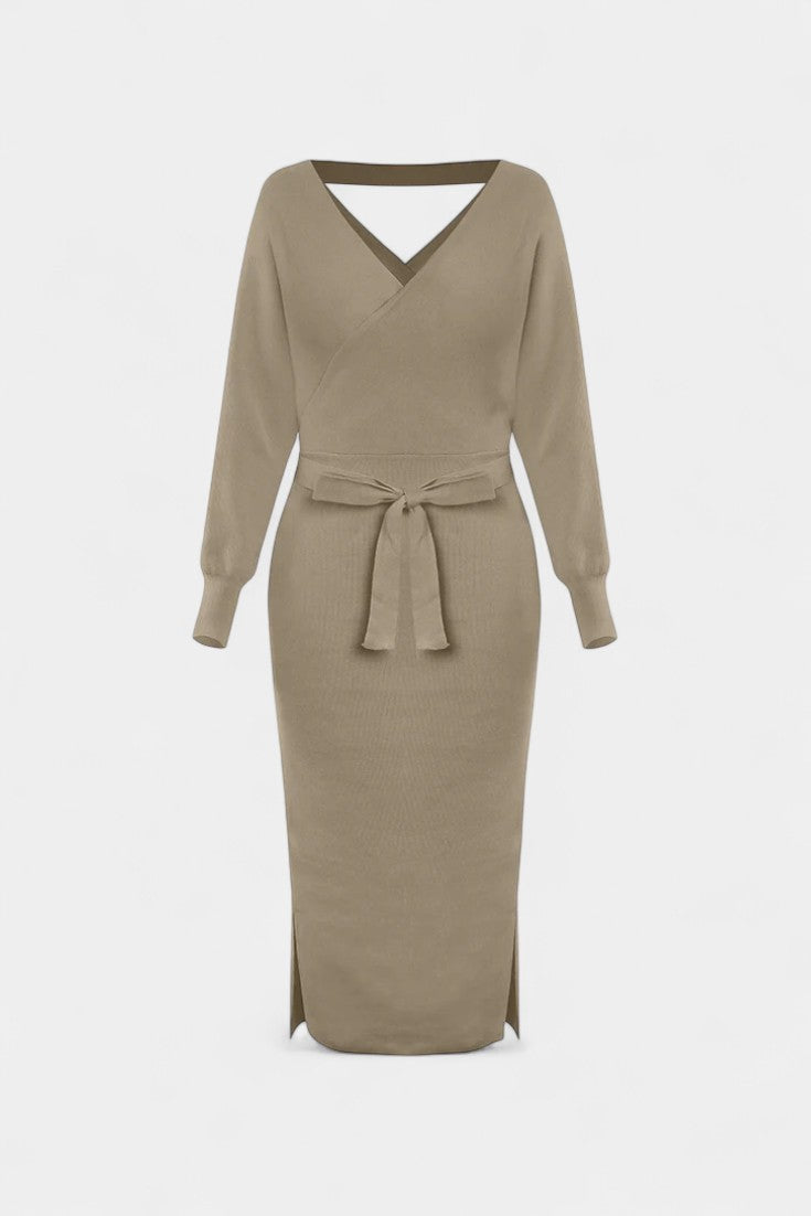 Everly | Wrap-Back Midi Dress