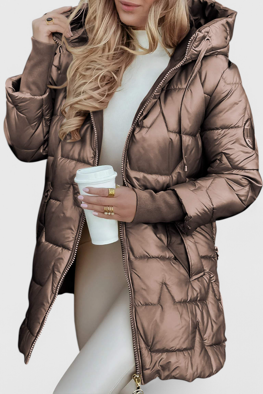 Faith | Longline Hooded Puffer Jacket